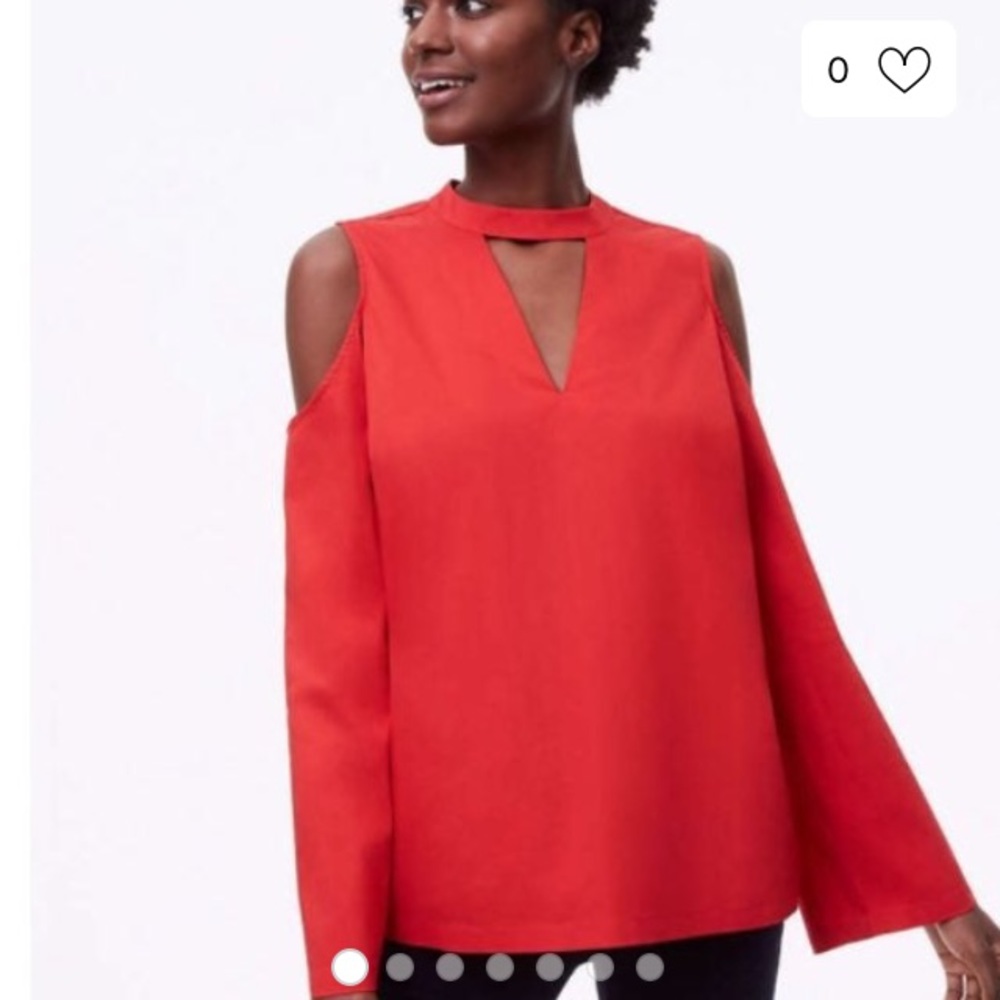 NWT Loft Cold Shoulder Top